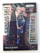 Panini 2025 Prizm WNBA Fireworks #14 Paige Bueckers Rookie