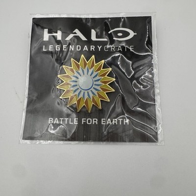 Halo Battle for Earth Sun Emblem Enamel Pin Loot Legendary Crate 2016 New