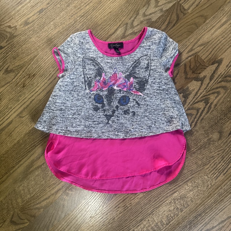 Girls Jessica Simpson kitty butterfly top small, Very Cute!