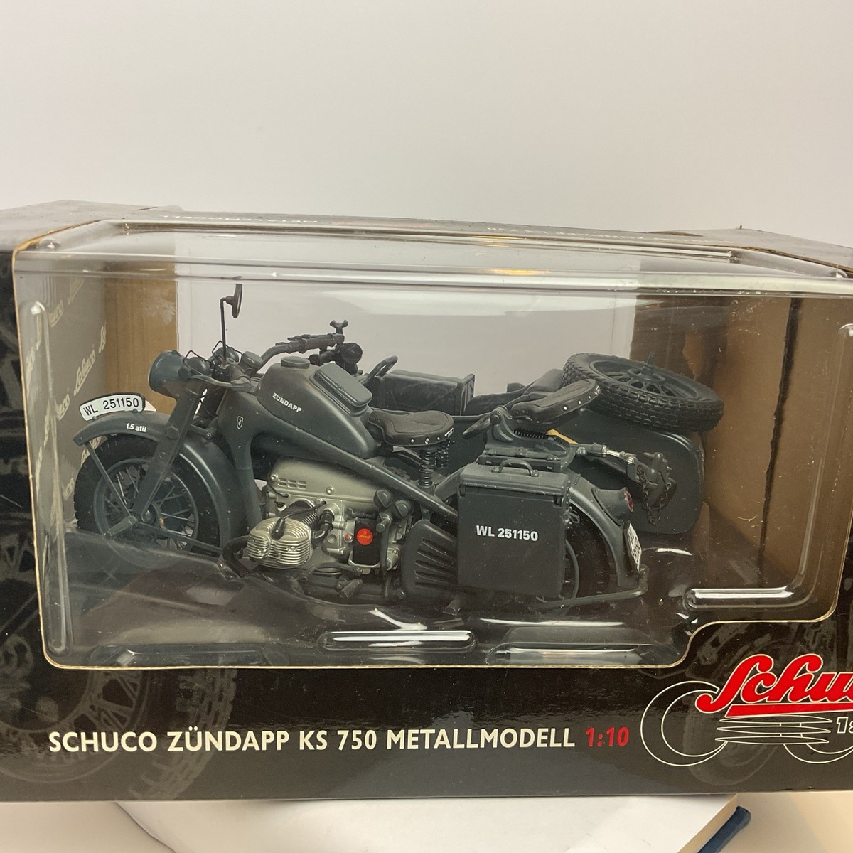 Schuco Tamiya Zündapp Ks750 Motorcycle With Sidecar 1/10 Scale