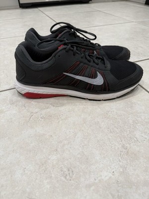 Nike Dart 12 Men's Running Shoes Size 12, Gray/Black University Red/Crimson USED