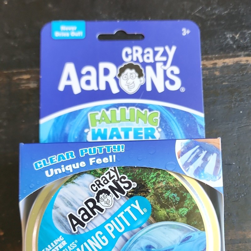 New Aaron's Crazy Thinking Putty Falling Water Liquid Glass 2.1 oz Liquid Glass
