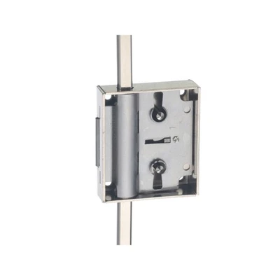 JuNie Möbel-Drehstangenschloss Set 7010,D30 Stahl,vernickelt