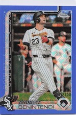 Andrew Benintendi 2025 Topps Chrome Logofractor #197 Blue Refractors #/150