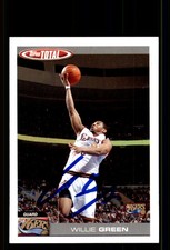 Signed Basketball Card Auto Willie Green 2004-05 Topps Total #98 76ers