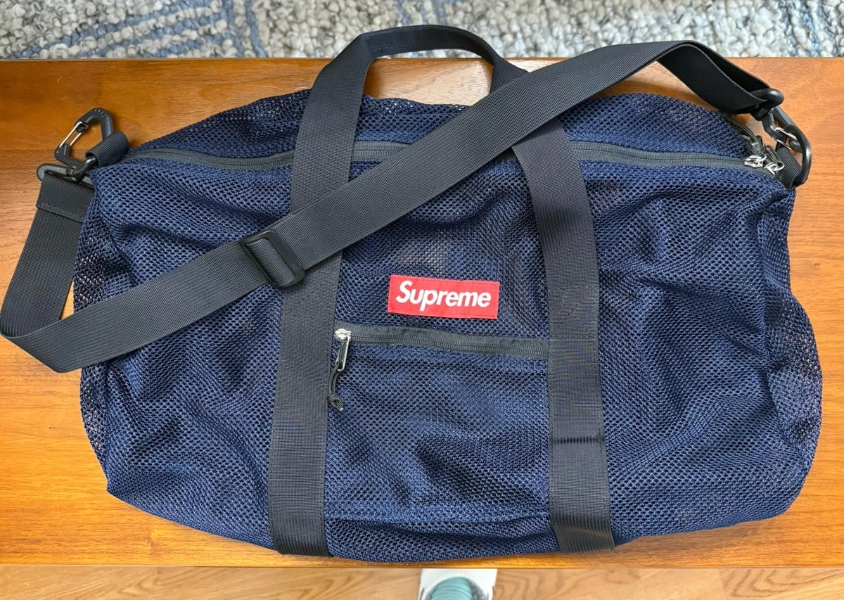 【未使用】Supreme 16SS Mesh Duffle Bag 紺/NAVY Supreme Mesh Duffle Bag NAVY box logo美品 - メルカリ