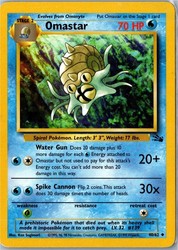 Omastar 40/62 Fossil Unlimited Uncommon Pokémon TCG Card