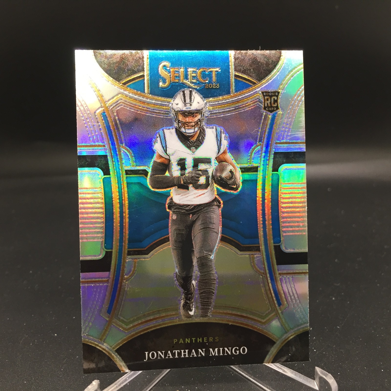 Jonathan Mingo 2023 Panini Select Silver Prizms 414 Carolina Panthers Rookie