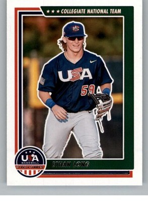 Ethan Long RC 2022 Panini Stars-Stripes USA Baseball Rookie #18