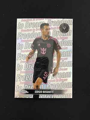 Sergio Busquets 2024 Topps Chrome MLS Team Tags Inter Miami CF #TT 