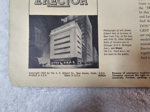 1958 Gilbert Action Conveyor Belt Erector Set NO. 10063 - Complete - Working! - Picture 17 of 24