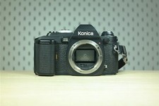 KONICA FS-1, Konica AR mount, SLR camera body + strap WORKS! #124597