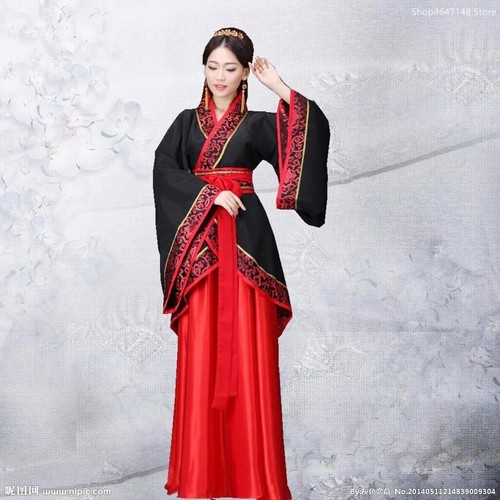 Woman Stage Dance Dress Chinese Traditional Costumes New Year Adult Tang Suit - Picture 25 of 32
