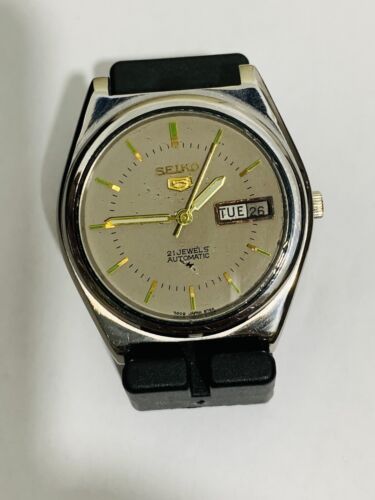 Seiko 5 Automatic Gents Auto Watch (REF#-SE-65) 1970s Spares or Repairs - Picture 1 of 6