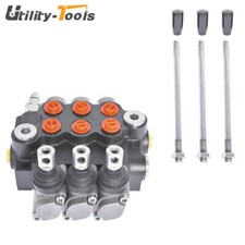 3 Spool Hydraulic Directional Control Valve Double Acting 3600 PSI 11GPM US