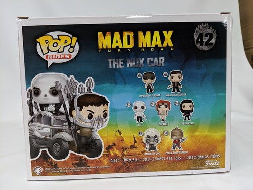 Funko Pop Rides Mad Max Fury Road The Nux Car 2018 convención de verano Le5000 - Imagen 2 de 2