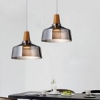 Bar Wood Ceiling Lamp Glass Pendant Light Home Light Kitchen Chandelier Lighting