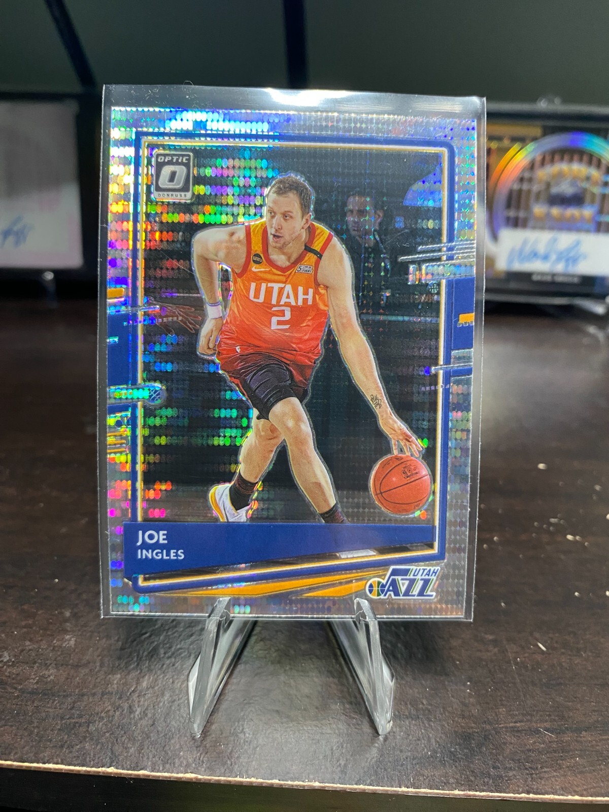 Joe Ingles 2020-21 DONRUSS OPTIC PRIZM SILVER PULSAR HOLO # 64