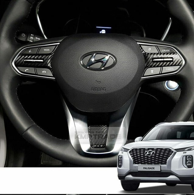 Carbon Black Steering Wheel Decal Sticker 3pcs for HYUNDAI 20192020 Palisade eBay