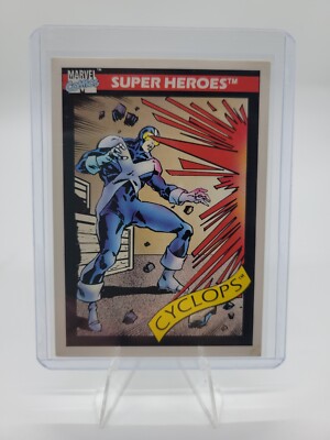 1991 IMPEL Marvel Comics Toy Biz Super Heroes CYCLOPS Card