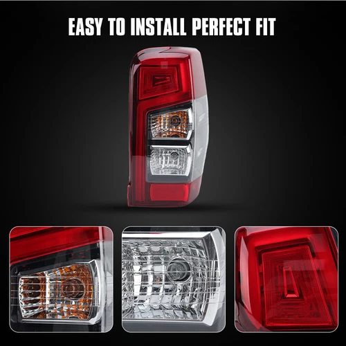 Right Rh LED Tail Lamp Light For Mitsubishi L200 Triton 2019-2022 2023 Red Clear - Picture 4 of 9