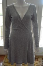Womens URBAN OUTFITTERS Gray Pull-On Wrap Dress Size S
