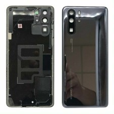 Tapa Cristal Trasera Cubre Batería Color Negro Para Huawei P30 Pro Desmontaje