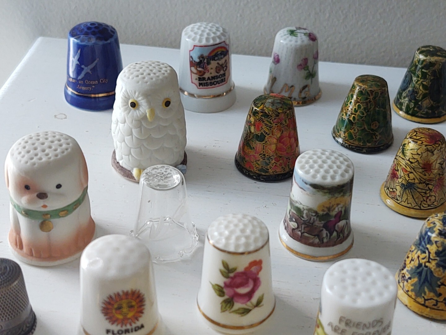 Thimbles Vintage Assorted Porcelain Ceramic Metal Collection HUGE LOT