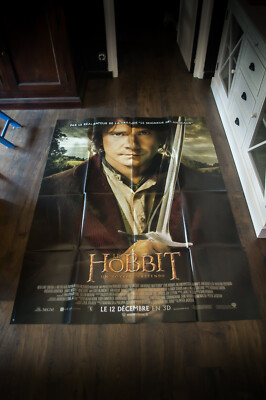 THE HOBBIT UNEXPECTED JOURNEY French Grande Vintage Movie Poster Original 2012