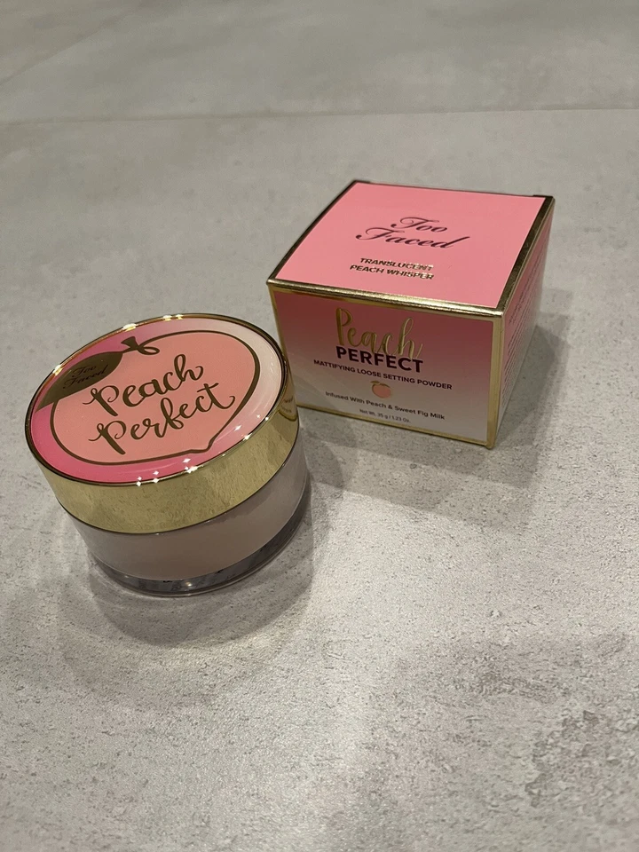 Too Faced Peach Perfect Mattifying Loose Setting Powder 35g 1.23oz  - Image 4 of 4