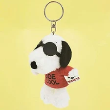 Nakajima Corporation Petit Fluffy Mascot Snoopy Joe Cool 166791-22 keychain doll