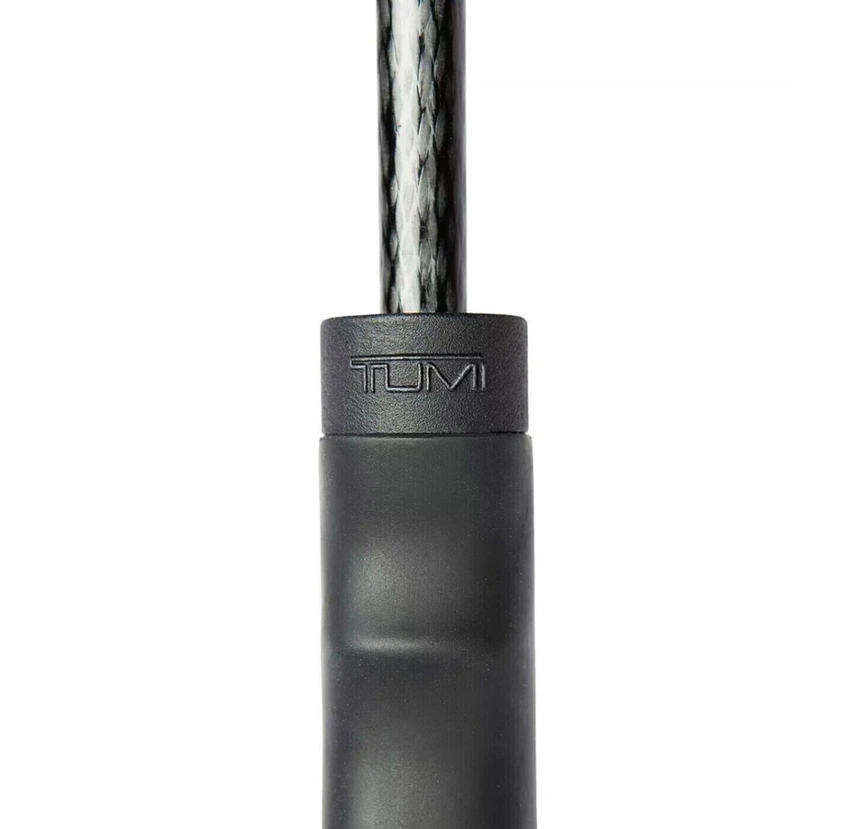 Paraguas grande de golf Tumi negro y rojo con logotipo NUEVO Foto 3 de 4