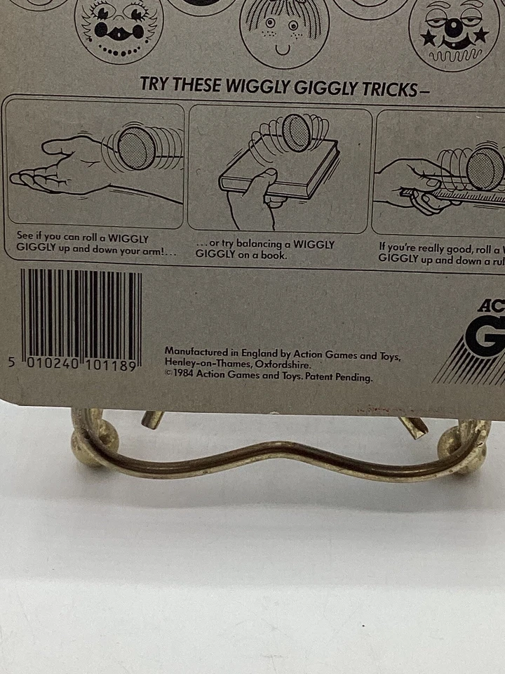 NOS 1984 Factory Sealed Action Games Wiggly Giggly Toy *RARE* - Image 4 of 4