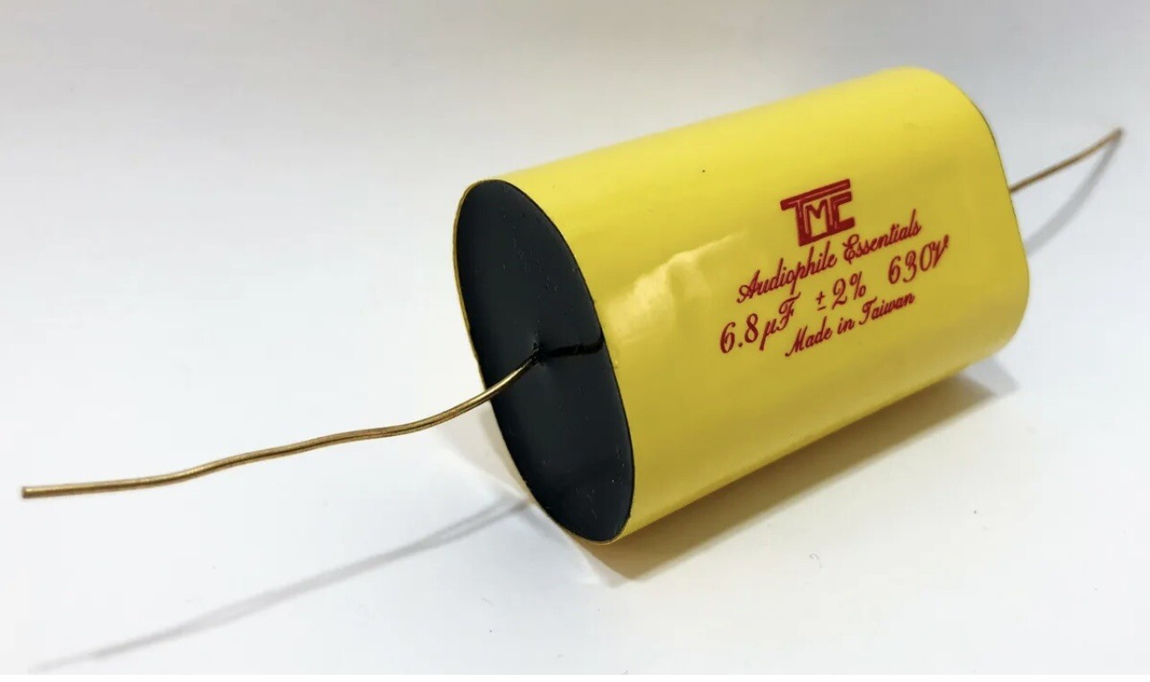 14x TMC AUDIOPHILE GOLD, MPA FILM CAPACITORS, 6.8uF ± 2, 630V, AUDIO