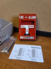 POTTER P32-1T SINGLE ACTION FIRE ALARM CONVENTIONAL PULL STATION 1000447 New