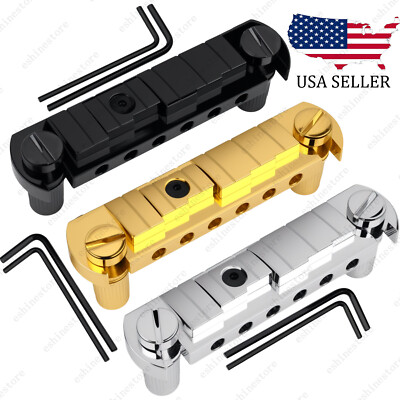 Electric Guitar Adjustable GTP Wraparound Bridge Tailpiece For Les Paul SG