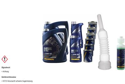 12L MANNOL Motoröl SAE 10W-40 DIESEL EXTRA inkl. Additiv Auslaufschlauch