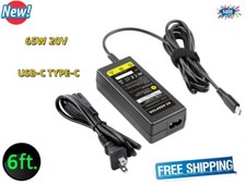 65W USB C Charger Type C AC Adapter Notebook Power Cord for Lenovo/Apple/Dell/HP
