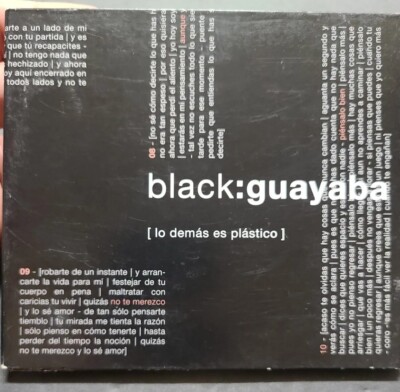 CD Black Guayaba Lo demas es plastico digipak case 2005 spanish