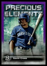 Gavin Cross 2023 Bowman Platinum Precious Elements Purple Rookie Card 93/250