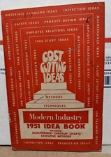 1951 Modern Industry Idea Book 9th Edition Cost Cutting Mgt. Checkup Production 