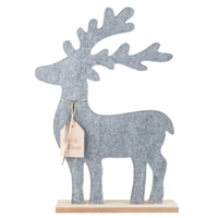 Elch Rentier Filz Figur 58Cm Aufsteller Weihnachtsdeko Dekofigur Tischdeko