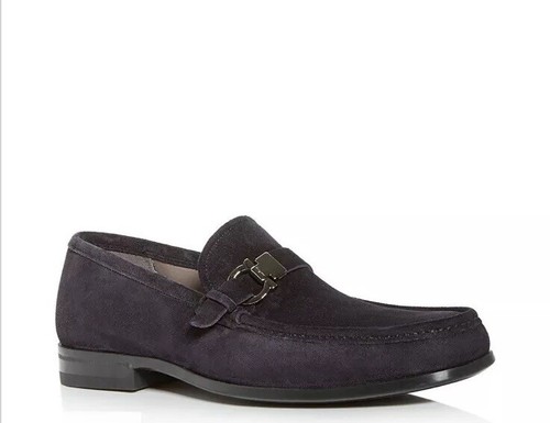 salvatore ferragamo adam suede loafers