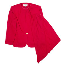 Vintage Kasper Womens Blazer Jacket Red Wool 90s M