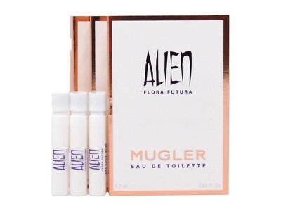 THIERRY MUGLER ALIEN FLORA FUTURA EDT 1.2ml .04fl oz x 3 PERFUME SPRAY SAMPLES