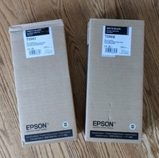 Original EPSON Ink Lot T5968 T5961 Matte Photo Black cartridge 2017/2018