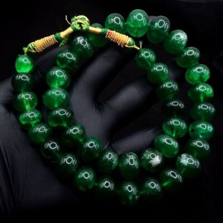 18 Inches 704.00 Cts Grade Green Emerald Wonderful Necklace Jewelery VK 31 E624