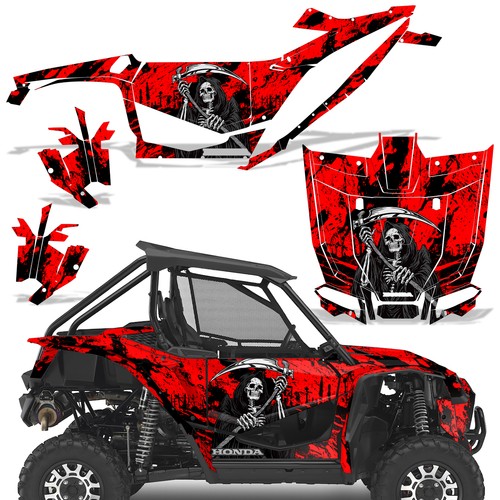 Voiture Autocollant de Décalque de Latérale de Corps Jupe2 pièces/lot