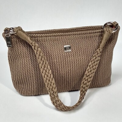 Lina Womens Purse Handbag Woven Threads Crochet Shoulder