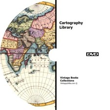 * CARTOGRAPHY LIBRARY 120 BOOKS on DVD * ANCIENT MAPS MAKING READING DRAWING MAP